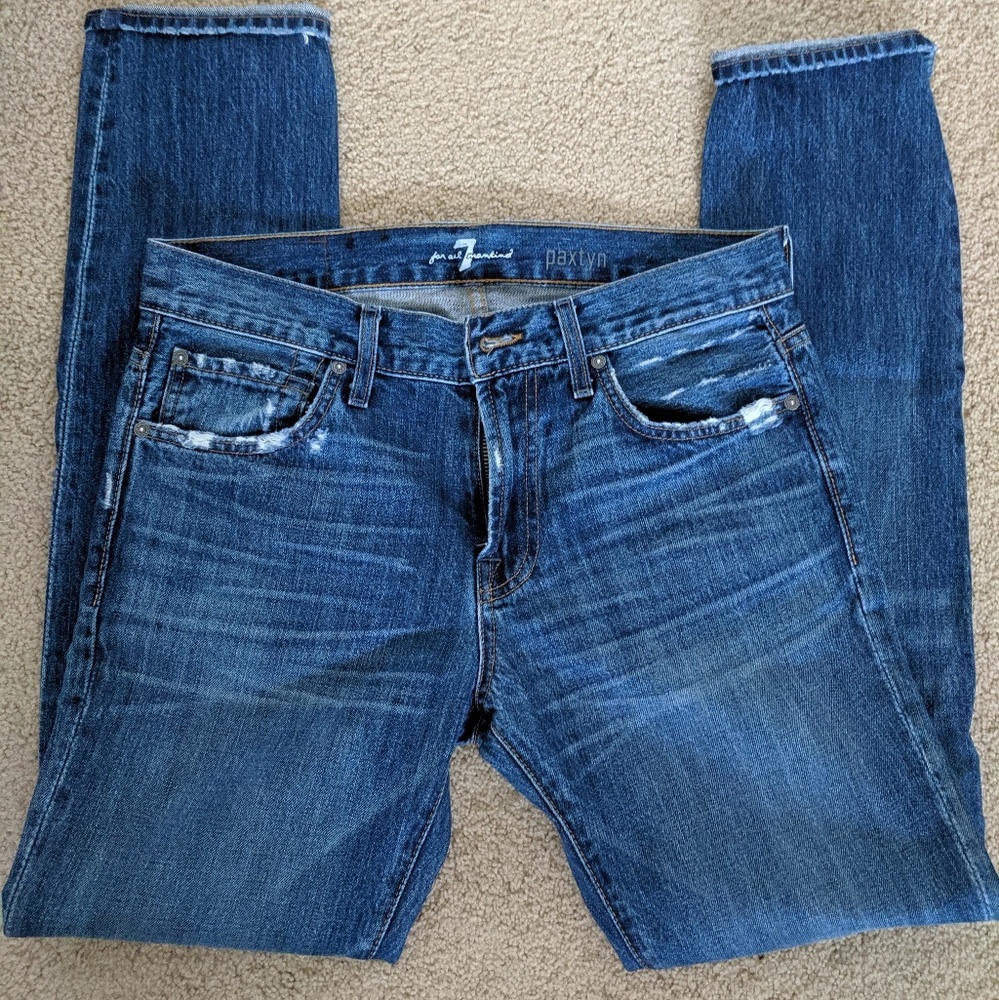 7 for all Mankind Men's Paxtyn medium wash Jean